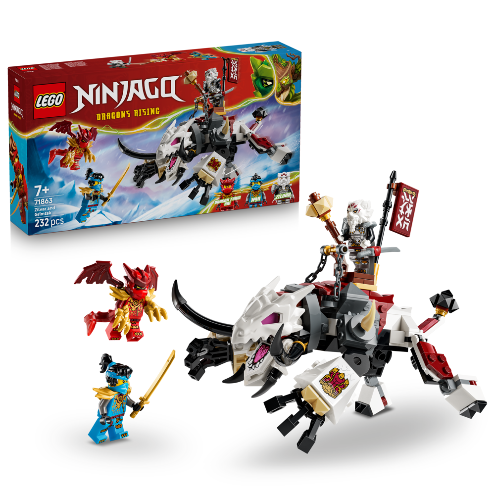 Lego Zilvar and Grimtak Dragon Beast Set